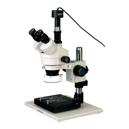 AmScope SM-1TZ-FRL-GT-9M 3.5X-90X Inspection Zoom Microscope With 9MP Digital Camera